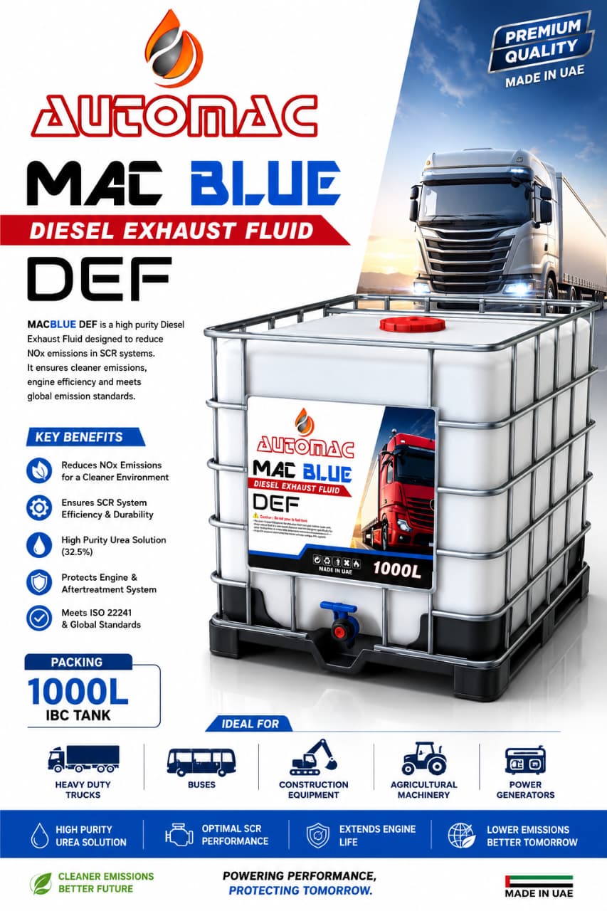 MAC BLUE DEF – Diesel Exhaust Fluid – 20L