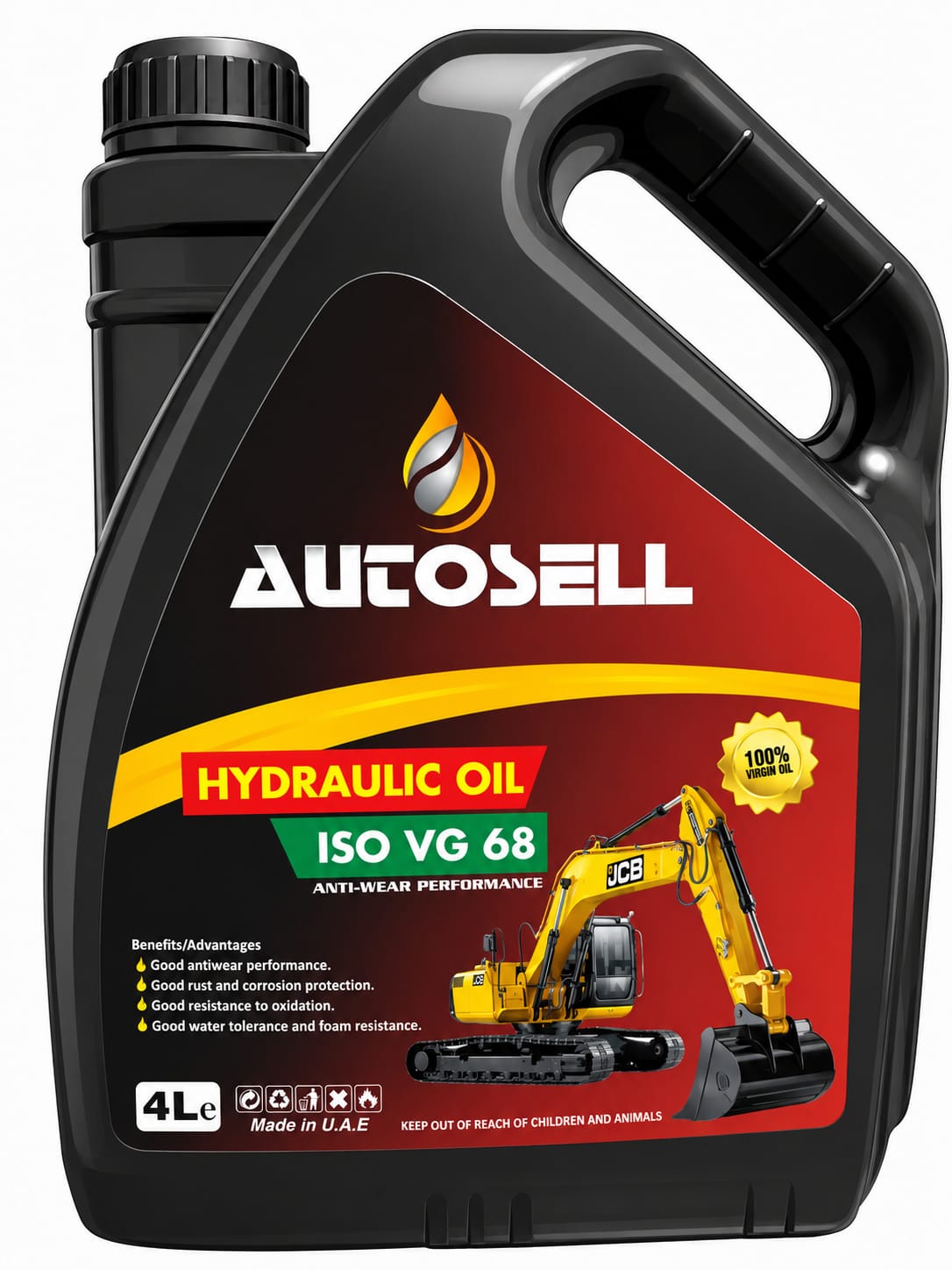 Hydraulic Oil ISO VG 68 – 4L