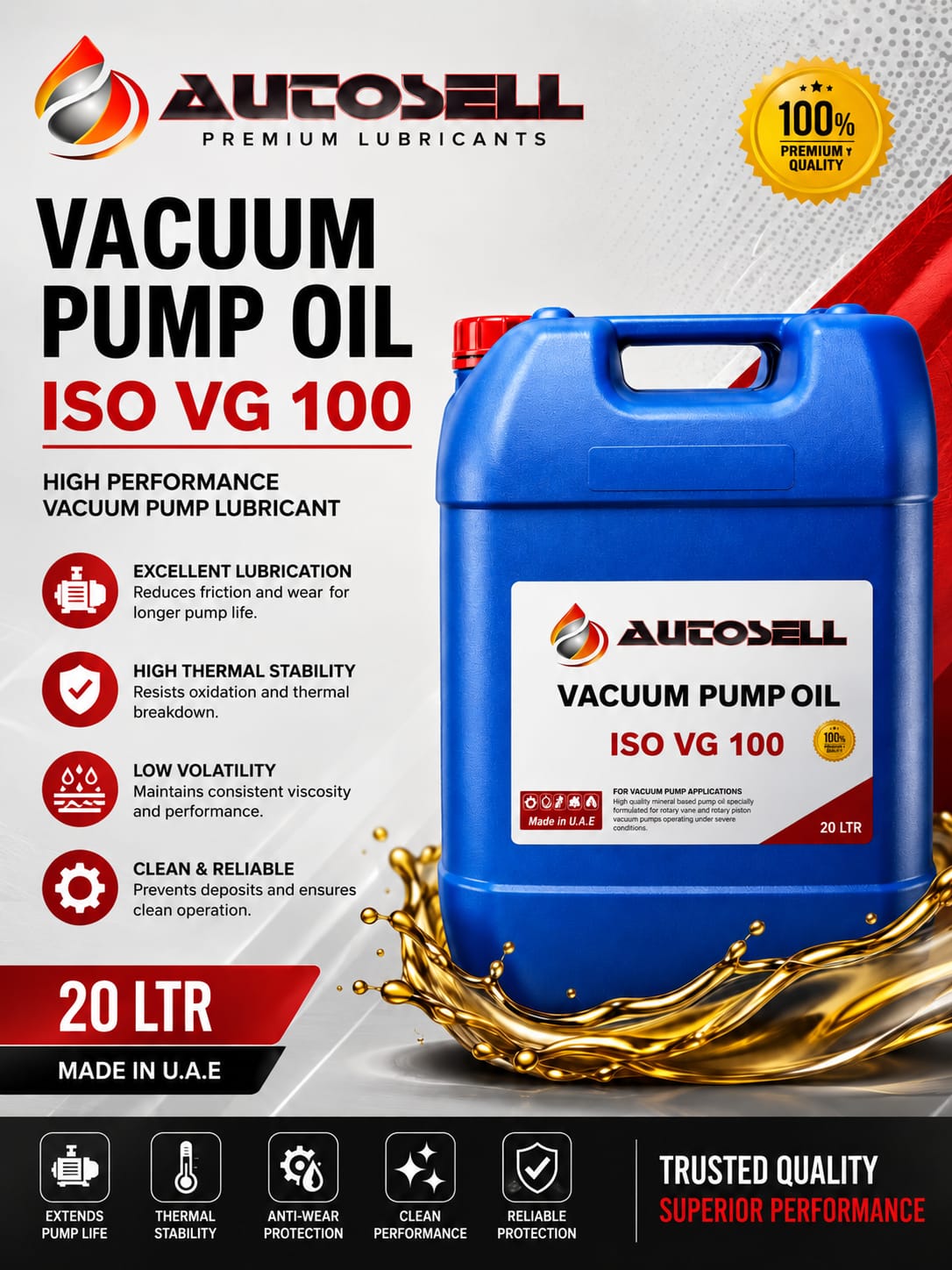 VACUUM PUMP OIL ISO VG 100